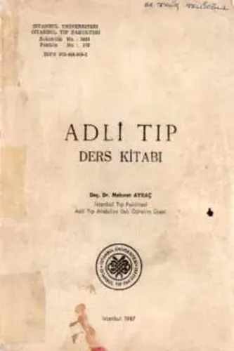 Adli Tıp Ders Kitabı