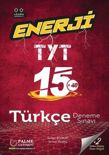 Palme Yayınları TYT Türkçe 15 Deneme Sınavı