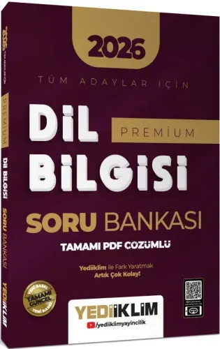 Yediiklim Yayınları 2026 Tüm Adaylar İçin Dil Bilgisi Premium Tamamı P