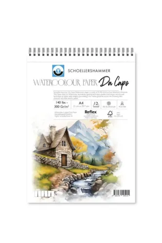 SCHOELLERSHAMMER A4 300GR 12YP DA CAPO WATERCOLOR PAD