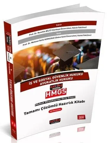 Savaş Yayınları 2025 HMGS İş ve Sosyal Güvenlik Hukuku Avukatlık Hukuku Tamamı Çözümlü Hazırlık Kitabı