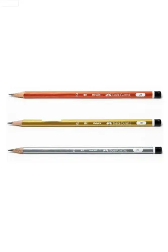 FABER-CASTELL METALİK MERCANLI Kurşun Kalem 2B ÜÇGEN