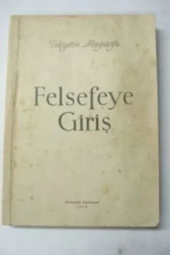 Felsefeye Giriş