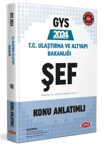 Data Yayınları 2024 Ulaştırma ve Altyapı Bakanlığı ŞEF Kadroları İçin GYS Ortak Alan Konu Anlatımlı