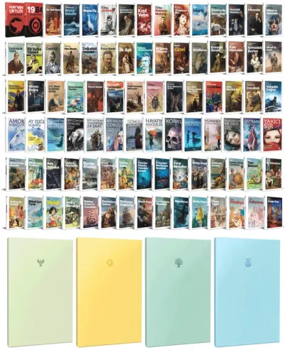 88 Dünya Klasiği ve Pastel Çizgisiz Defter Seti -2 - Halkkitabevi