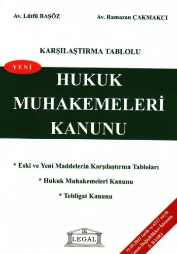 Hukuk Muhakemeleri Kanunu (Karşılaştırma Tablolu) (Cep Boy)