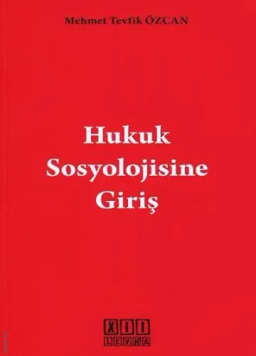 Hukuk Sosyolojisine Giriş