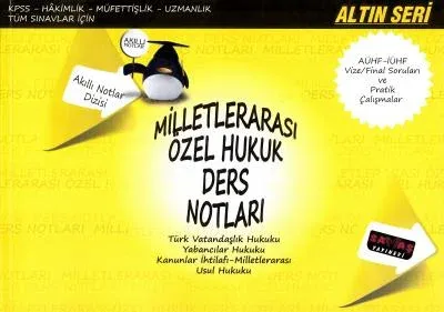 Altın Seri Milletlerarası Özel Hukuk Ders Notları