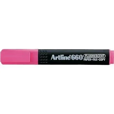 Artline 660 Fosforlu Kalem Fosforlu Pembe