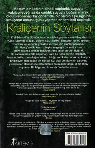 Kraliçenin Soytarısı Philippa Gregory Artemis Yayınları %74 indirimli