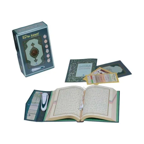 Kuran Okuyan Kalem Seti (Yeşil, Orta Boy, Karton Kutulu)