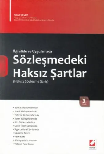 Sözleşmedeki Haksız Şartlar