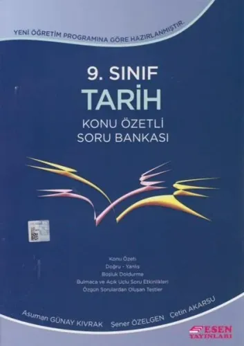 Esen Yayınları 9. Sınıf Tarih Konu Özetli Soru Bankası Esen