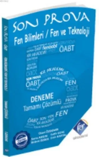 2017 ÖABT Fen Bilimleri Fen ve Teknoloji Öğretmenliği Tamamı Çözümlü 5 Deneme