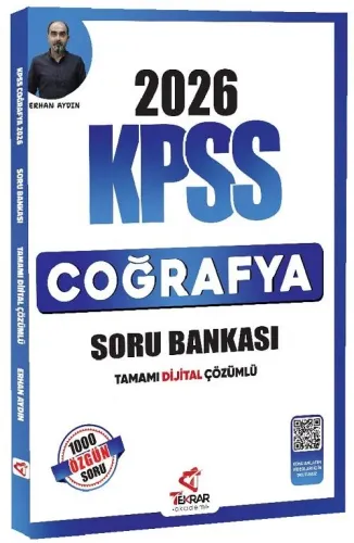 Tekrar Akademi 2026 KPSS Coğrafya Soru Bankası Çözümlü