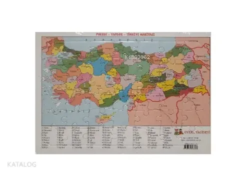 Yapboz 12 - Türkiye Haritası | | Uysal Yayınevi