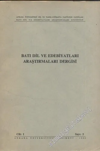 Batı Dil ve Edebiyatları Araştırmaları Dergisi - Sayı: 2    Yıl: 1