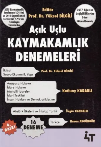 Açık Uçlu Kaymakamlık Denemeleri