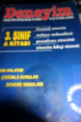 3. Sınıf İşletme Bölümü A Kitabı