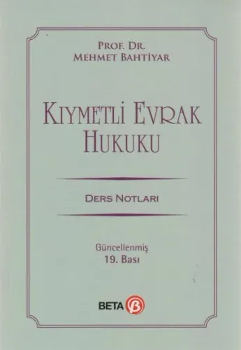 Kıymetli Evrak Hukuku