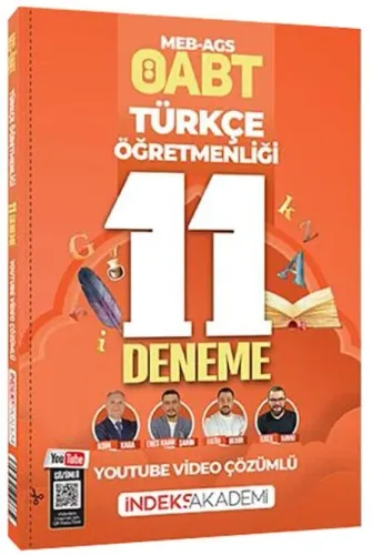 İndeks Akademi 2026 ÖABT MEB-AGS Türkçe Öğretmenliği 11 Deneme Youtube Video Çözümlü