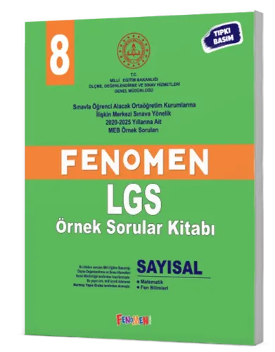 Fenomen 8 MEB Sayısal Örnek Sorular