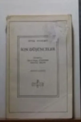 Son Düşünceler