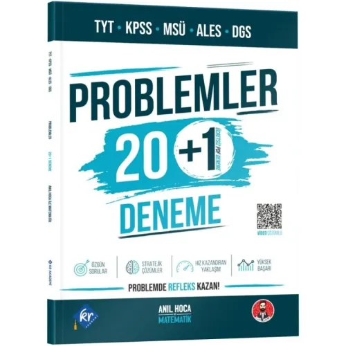 KR Akademi Yayınları Anıl Hoca TYT KPSS MSÜ ALES DGS Problemler 20+1 D