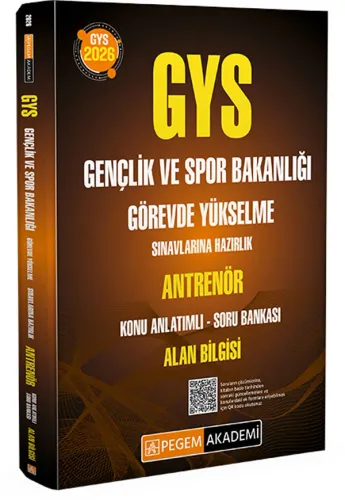 Pegem Yayınları 2026 GYS Gençlik ve Spor Bakanlığı Antrenör Konu Anlatımlı Soru Bankası Alan Bilgisi