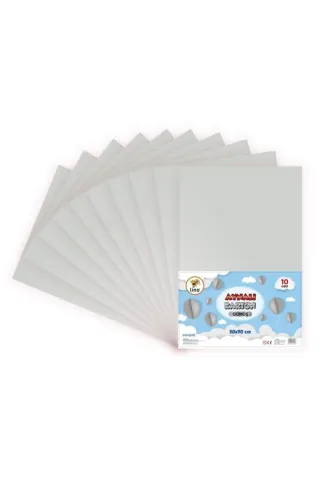 LİNO 50x70 METALİK AYNALI FON KARTONU - GÜMÜŞ