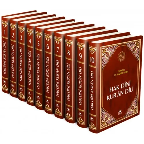 Hak Dini Kuran Dili Elmalılı Tefsiri 10 Cilt  Takım
