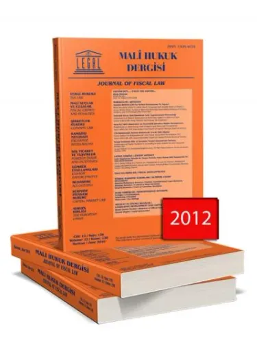Legal Mali Hukuk Dergisi  ( 2012 Yılı Aboneliği ) ( 12 Sayı )