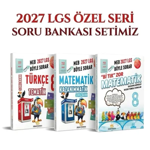 Sinan Kuzucu Yayınları 2027 LGS ÖZEL SERİ SORU BANKASI SETİ