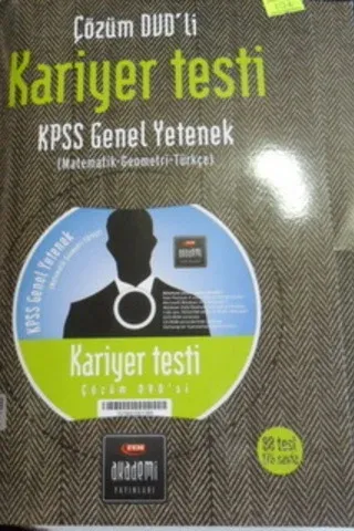 KPSS genel yetenek çözüm dvd li karıyer testi KPSS genel yetenek çözüm dvd li karıyer testi