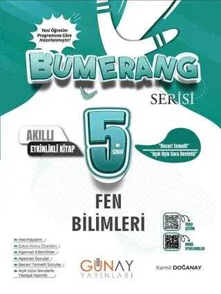 Günay 5. Sınıf Bumerang Fen Bilimleri Etkinlikli Akıllı Defter Kitap