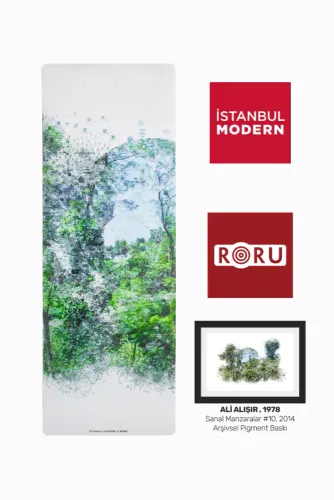 Istanbul Modern-Ali Alışır  Koleksiyonu, Moon Kauçuk Kaydırmaz Yoga Egzersiz Matı