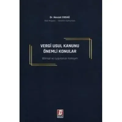 Vergi Usul Kanunu ve Önemli Konular