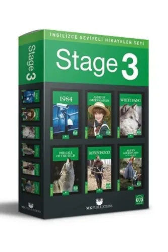 STAGE-3 İNGİLİZCE SEVİYELİ HİKAYELER SETİ - 6 Kitap