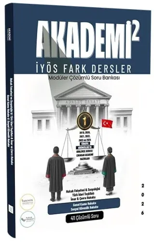 İlken Yayınları 2026 İYÖS İdari Yargı Ön Sınavı Fark Dersler Akademi Soru Bankası Çözümlü