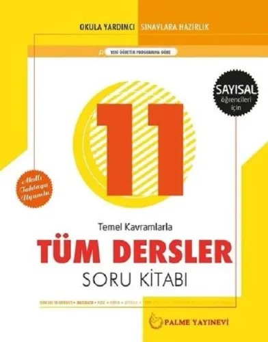 SÜPER FİYAT Palme Yayınları 11. Sınıf Sayısal Tüm Dersler Soru Bankası