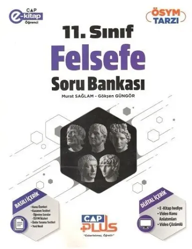 Çap Yayınları 11. Sınıf Anadolu Felsefe Plus Soru Bankası