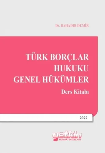 Türk Borçlar Hukuku Genel Hükümler