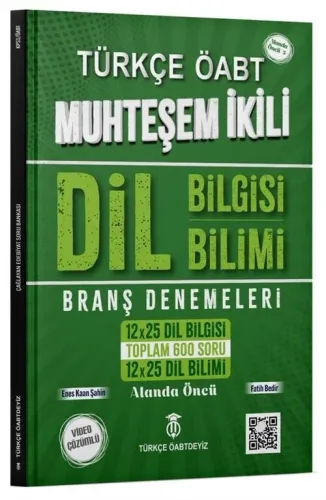 Türkçe ÖABTDEYİZ ÖABT Türkçe Dil Bilgisi-Dil Bilimi Muhteşem İkili Branş Denemeleri