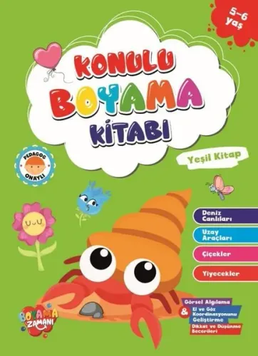 Konulu Boyama Serisi - Yeşil Kitap 5-6 Yaş