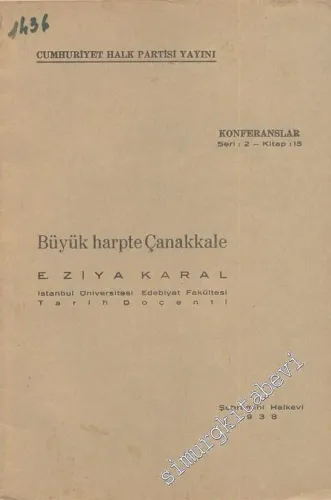 Büyük Harpte Çanakkale