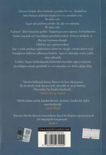 Merlin 1 / Kayıp Yıllar T. A. Barron Parodi %55 indirimli