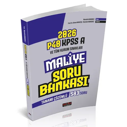 P48 KPSS A Grubu Maliye Tamamı Çözümlü Soru Bankası