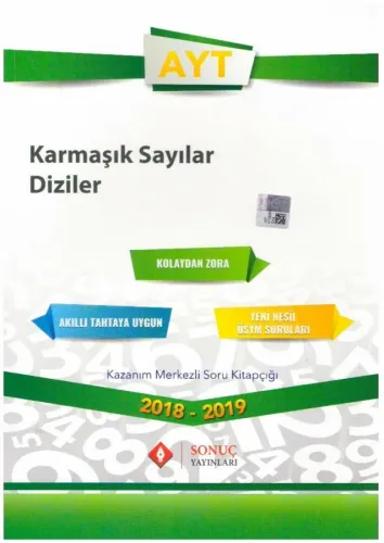 Sonuç Yayınları AYT Karmaşık Sayılar Diziler