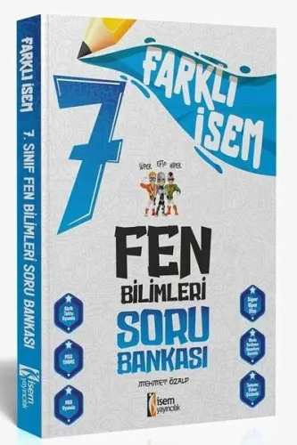 İsem Yayıncılık 2024 Farklı İsem 7.Sınıf Fen Bilimleri Soru Bankası