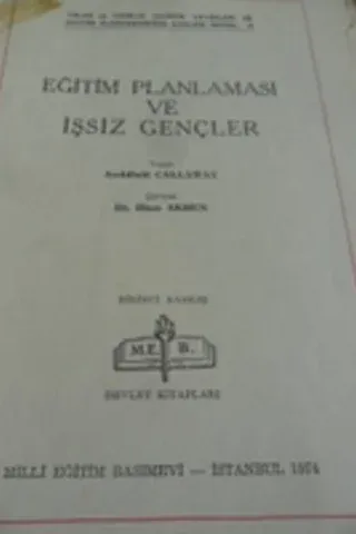 Eğitim Planlaması ve İşsiz Gençler